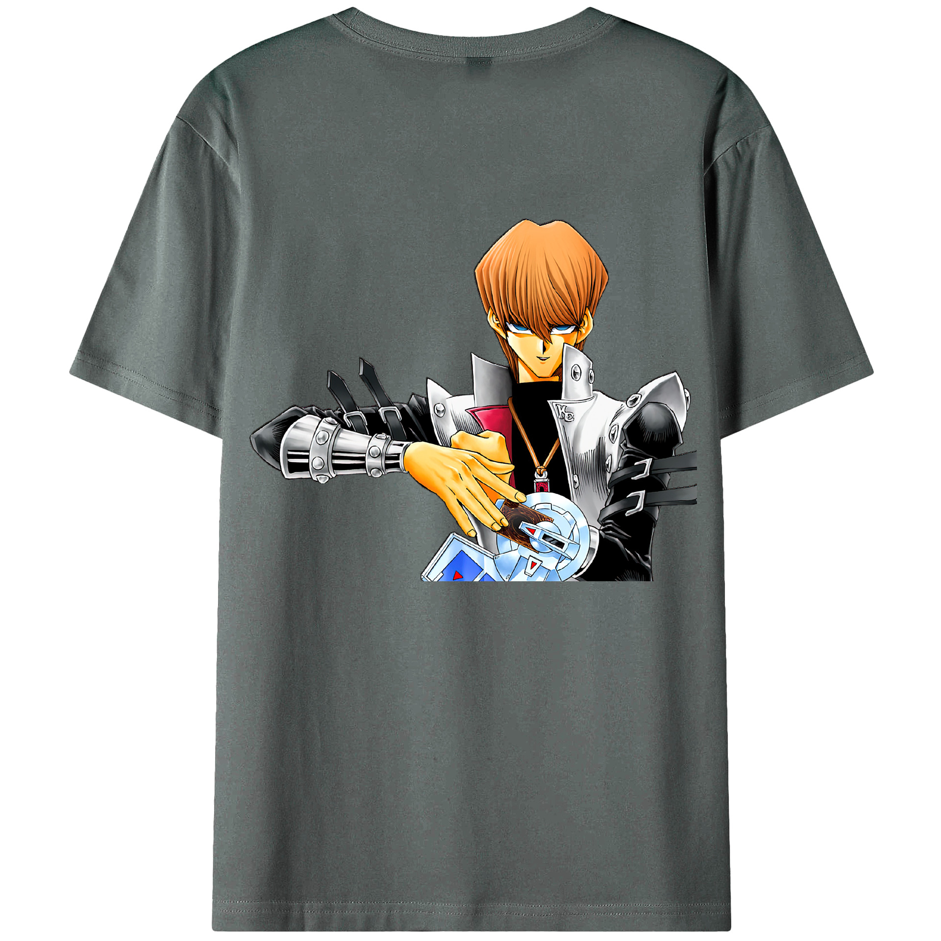 （画像用） 遊☆戯☆王 Yu-Gi-Oh! 綿100％ メンズ半袖Tシャツ（バックプリント） 通気性